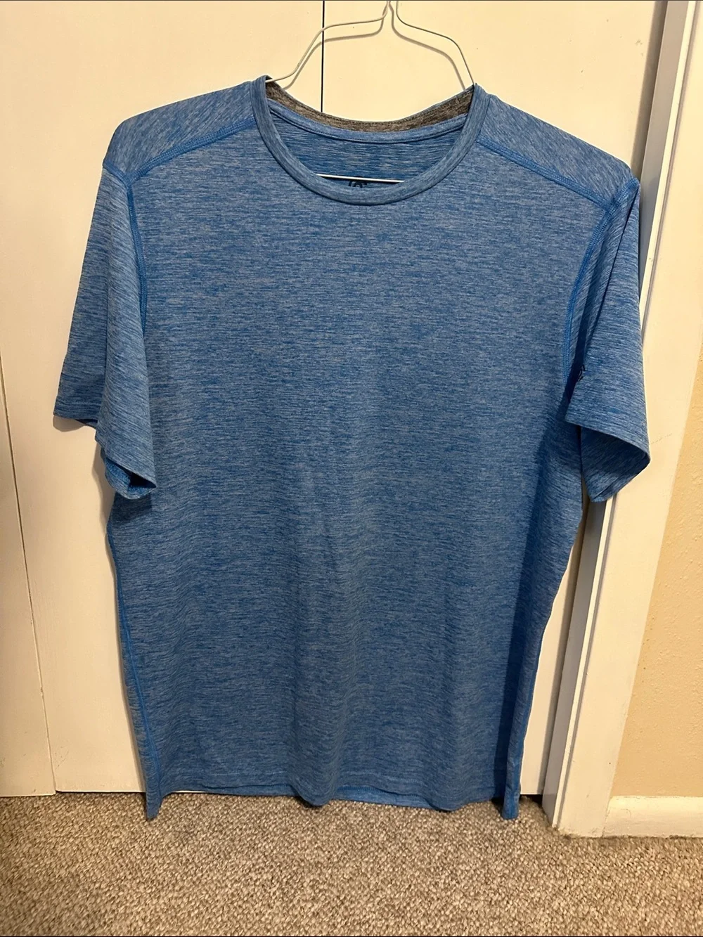 Champion Blue Heather Short Sleeve Performance Tee - Picture 1 of 2